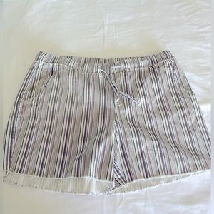 Women’s relaxed fit multicolored denim shorts